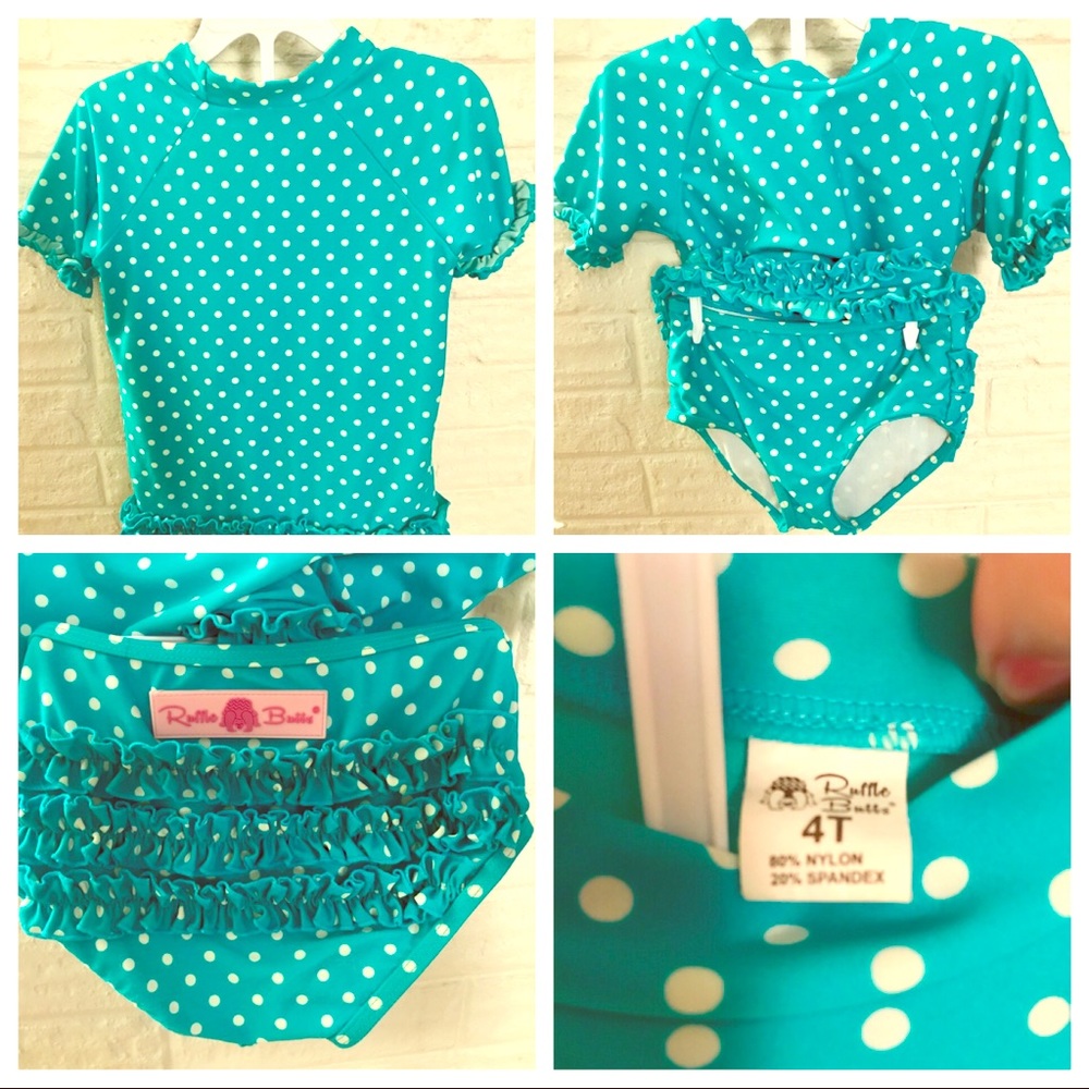 Fluffy Butts 4T two piece swimsuit